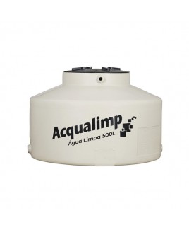 Caixa d’água Polietileno 500L Água Limpa c/ filtro e boia Acqualimp