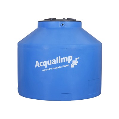 Caixa d’água Polietileno 1500L Água protegida - Acqualimp