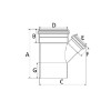 Junção de Redução SN 75x50mm Esgoto - Amanco - vista 2