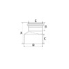 Redução Excêntrica 100x75mm SR Esgoto - Amanco - vista 2