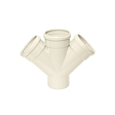 Junção Dupla 100mm Esgoto SR - Amanco