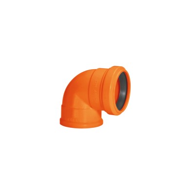 Joelho 40mm 90º anel labial Silentium - Amanco