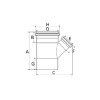 Junção de Redução 100X75mm Silentium - Amanco - vista 2