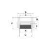 Conector Fêmea/Fêmea 110mm4” PPR - Amanco - vista 2