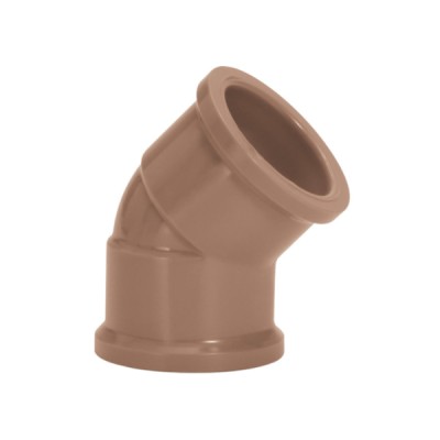 Joelho 110mm 45° Marrom Soldável - Amanco