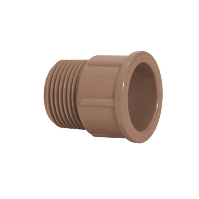 Adaptador curto c/ rosca 85mm 3' Marrom Soldável - Amanco