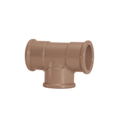Tê 75mm Marrom Soldável - Amanco