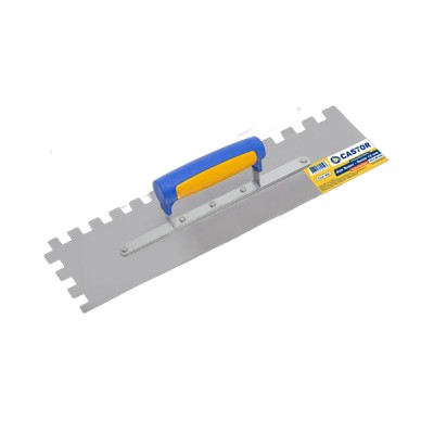 Desempenadeira de Aço Dentada 12mm 10x40cm - Castor