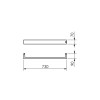 Toalheiro Térmico Jade Horizontal Fio Oculto Ouro Polido Bivolt 19.TJ15.OP - Metalworks By Crismoe - vista 2