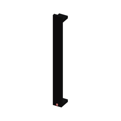 Toalheiro Térmico Jade Vertical Fio Oculto Preto Brilhante Bivolt 19.TJ16.PB - Metalworks By Crismoe