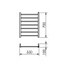 Toalheiro Termico Fio Aparente Grande Quada Premium Branco Brilhante 19.TQ03.BB - Metalworks By Crismoe - vista 2
