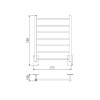 Toalheiro Térmico Fio Oculto Grande Quada Bivolt Premium Branco Brilhante 19.TQ04.BB - Metalworks By Crismoe - vista 2