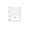 Toalheiro Termico Fio Aparente Pequeno Sapphire Premium Inox Polido 19.TS01.IP - Metalworks By Crismoe - vista 2