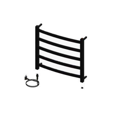 Toalheiro Térmico Fio Aparente Pequeno Sapphire Premium Preto  Brilhante 19.TS01.PB