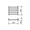 Toalheiro Termico Fio Aparente Pequeno Ruby Premium Inox Polido 19.TY01.IP - Metalworks By Crismoe - vista 2