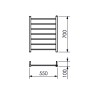 Toalheiro Termico Fio Aparente Grande Ruby Premium Preto Brilhante 19.TY03.PB - Metalworks By Crismoe - vista 2