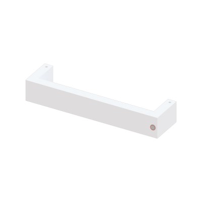 Toalheiro Térmico Rosto Jade Horizontal Fio Oculto Branco Brilhante Bivolt 20.TJ01.BB - Metalworks By Crismoe