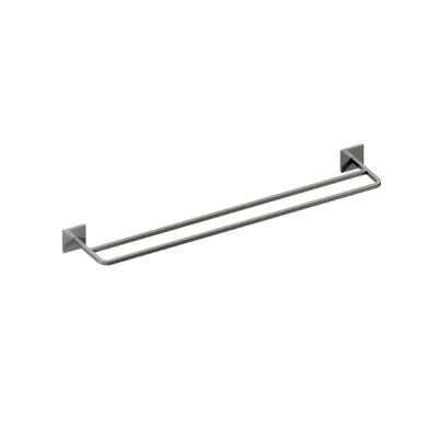 Toalheiro Duplo 60cm Quada Cromado Metalworks By Crismoe 09.QD02.CR