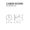 Cabide Round Preto Brilhante 05.RD00.PB - Metalworks By Crismoe - vista 2