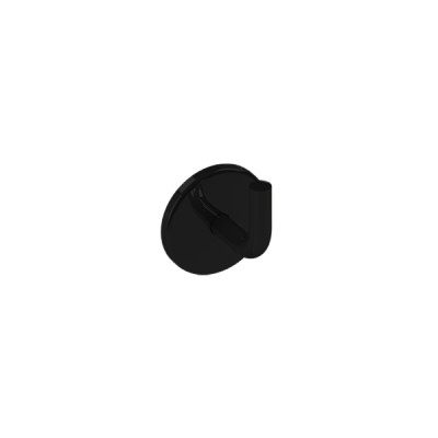 Cabide Reto Round Preto Brilhante Metalworks By Crismoe 05.RD03.PB