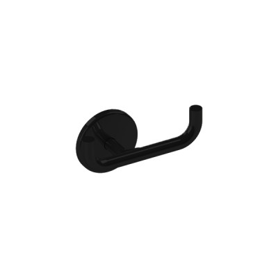 Cabide Duplo Round Preto Brilhante Metalworks By Crismoe 05.RD04.PB