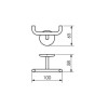 Cabide Duplo Round Preto Brilhante 05.RD04.PB - Metalworks By Crismoe - vista 2