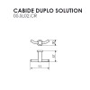 Cabide duplo Solution Cromado 05.SL02.CR - Metalworks By Crismoe - vista 2