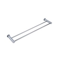 Toalheiro Duplo 60cm Solution Cromado Metalworks By Crismoe 09.SL02.CR