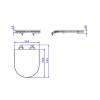 Assento Poliester Slow Close Carrara/Link Marrom Fosco AP.237.22 - Deca - vista 3