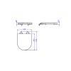 Assento Poliester Slow Close Link Cinza Fosco AP.237.86 - Deca - vista 2