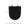 Assento Poliester Carrara/Link preto fosco AP.237.94 - Deca - vista 4