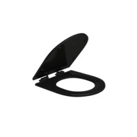 Assento Poliéster Slow Close Carrara / Duna / Lk / Level / Nuova Ébano fixação Black Matte AP.237.BL.MT.95