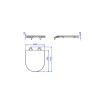 Assento Poliester Slow Close Cinza Fosco Link fixacao Gold Matte AP.237.GL.MT.86 - Deca - vista 2