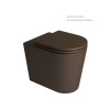 Bacia convencional Link Marrom Fosco P.23.22 - Deca - vista 3