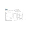 Bacia para Caixa Link Preta fosca P.230.94 - Deca - vista 2