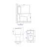 Bacia Flex para caixa acoplada P.380.17 - Deca - vista 4