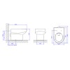 Bacia convencional Carrara marrom fosca P.60.22 - Deca - vista 2