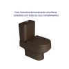 Bacia para Caixa Acoplada Carrara Marrom fosca P.606.22 - Deca - vista 2