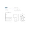 Bacia para Caixa Acoplada Carrara Marrom fosca P.606.22 - Deca - vista 3