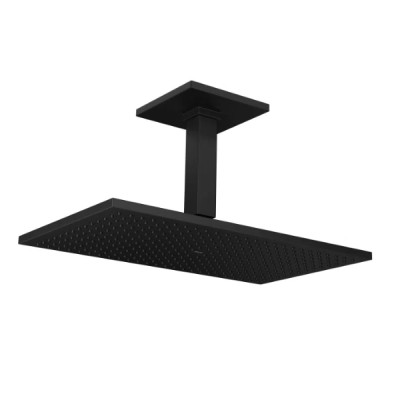 Chuveiro Com Tubo Para Teto Unic 40 Cm Black Matte Deca 1969.BL.TET.040.MT