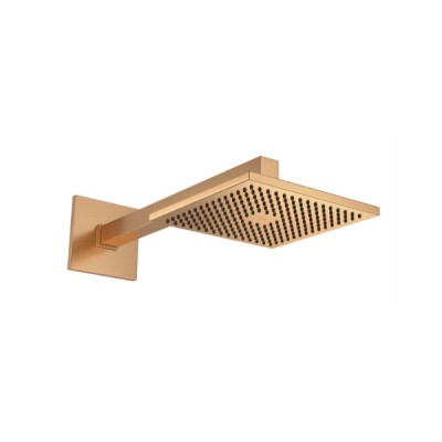 Chuveiro com Tubo Parede Quadrado Gold Matte Deca 1992.GL.CT.MT