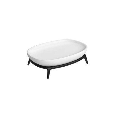 Saboneteira Apoio Jader Almeida Black Matte/Branco 2014.BL100.MT.BR - Deca