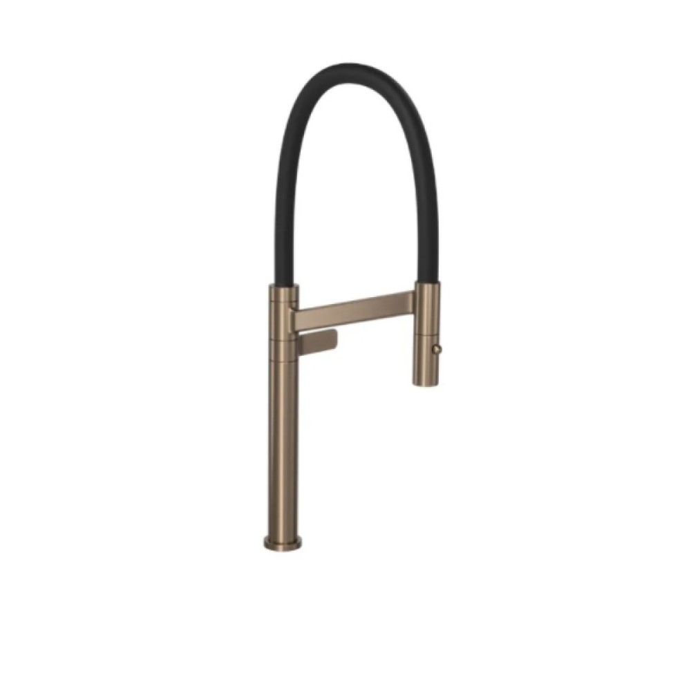 Torneira Mesa Cozinha Bica Alta Colore Corten Matte e Preto 1189.CT.MT.PT - Deca