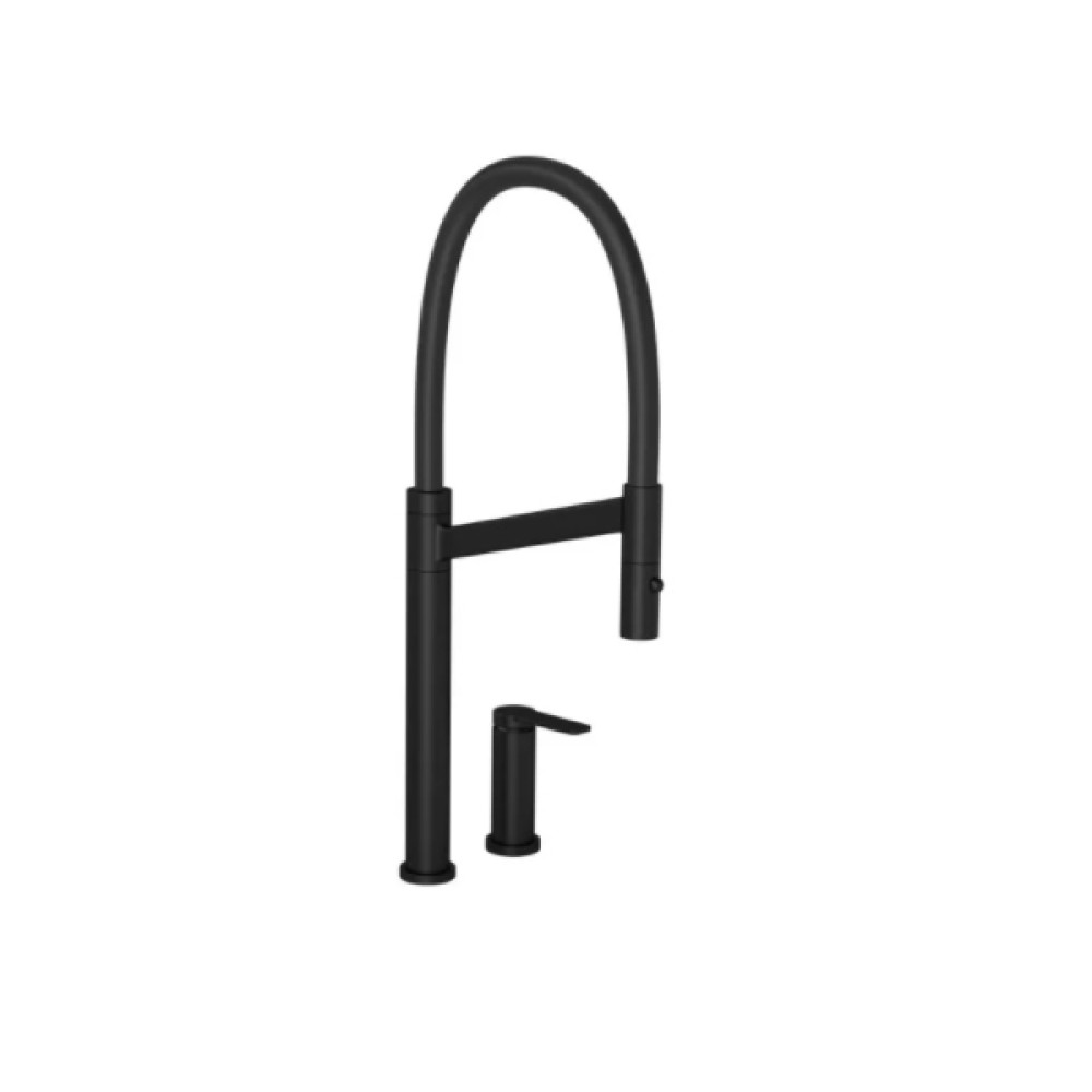 Monocomando Mesa Cozinha Bica Alta Colore Black Matte e Preto 2289.BL.MT.PT - Deca