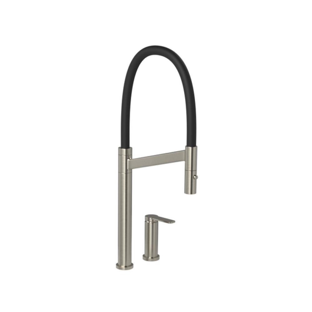 Monocomando Mesa Cozinha Bica Alta Colore Inox e Marrom 2289.INX.PT - Deca