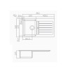Cuba Cozinha Unic Quartzo Black Matte - Deca - vista 2