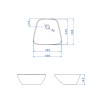 Cuba Apoio Trapezoidal Marrom fosca L.1065.22 - Deca - vista 2
