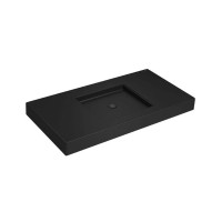 Cuba Retangular Apoio Com Mesa Deca 112cm Ebano Fosco L.13112.M.94