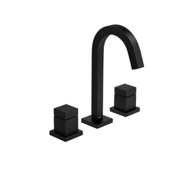 Misturador Black Matte Lavatório Deca Mesa Cubo 1877.BL86.MT