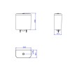 Caixa Acoplada Marrom Fosco Dual Flux (3 E 6L) Carrara Botão Cromado CD.11F.22 - Deca - vista 2